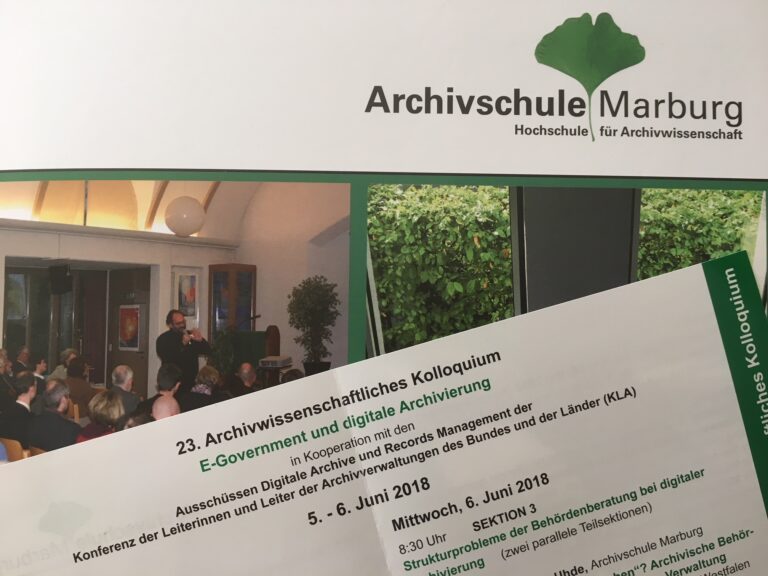 Das 23. Archivwissenschaftliche Kolloquium in Marburg