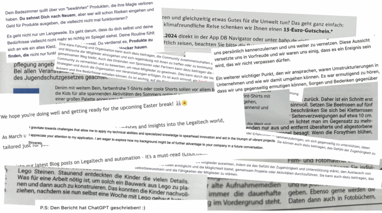 Schreiben und Schreiben lassen